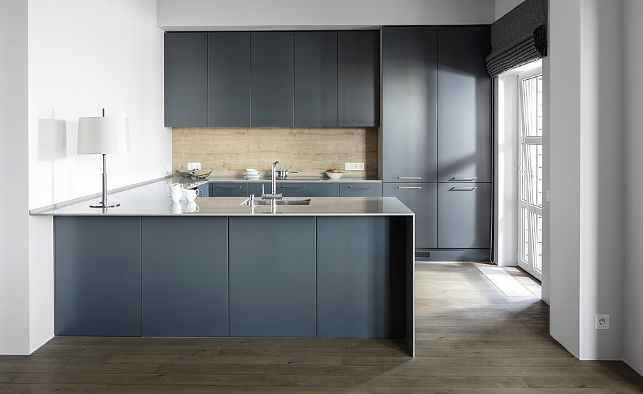 interior of modern european kitchen